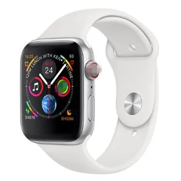 IWO 12 Pro умные часы 44 мм ЭКГ монитор сердечного ритма для мужчин и женщин умные часы для Apple IOS IPhone 11 Android телефон PK IWO 11 10 8 - Цвет: Серебристый