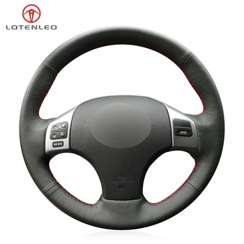 

LQTENLEO Black PU Artificial Leather Sew Car Steering Wheel Cover For Lexus IS IS250 IS250C IS300 IS300C IS350 IS350C F SPORT