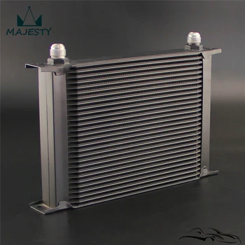 

Universal AN10 28 Row Engine Transmission 248mm Oil Cooler Mocal Style Black