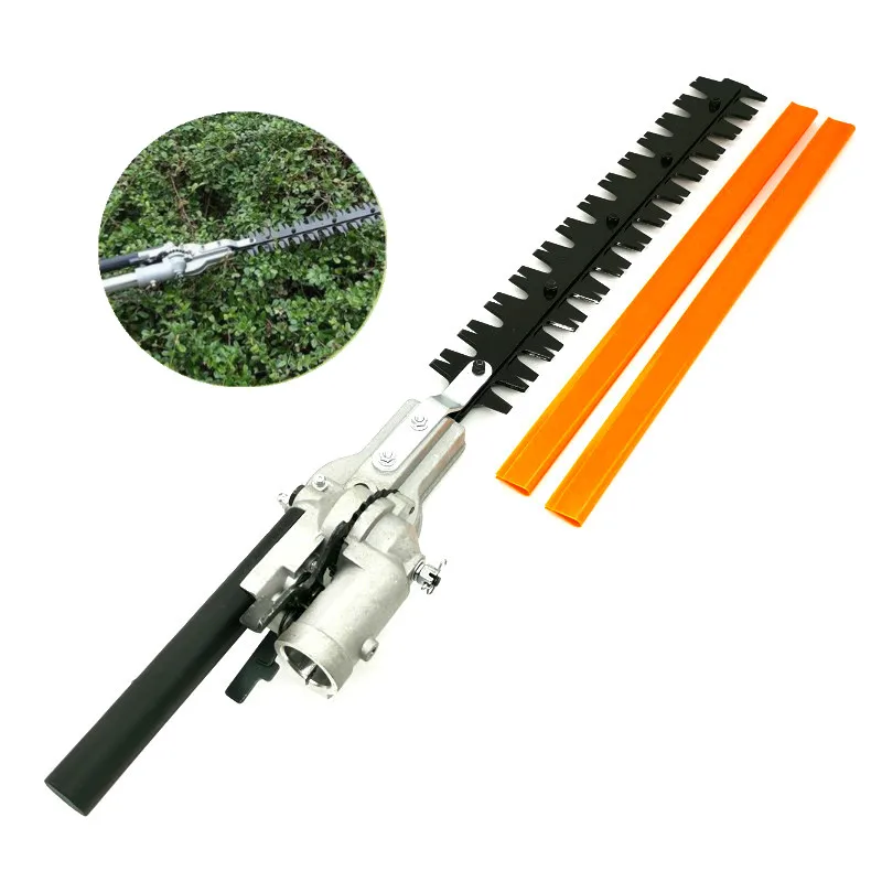 Hedge Trimmer head 26mm/28mm 7/9 Spline 5.3mm Square High Pole Brush Grass Cutter Harvester mower For Garden Tools Spare Parts