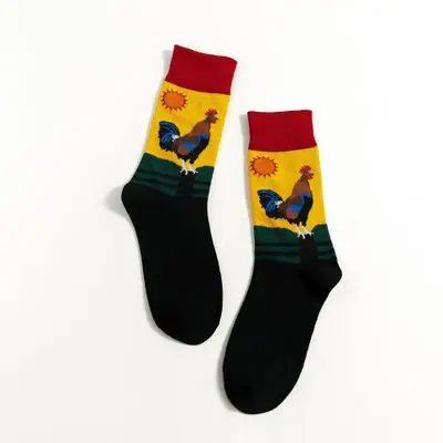 Женские носки новые зимние милые носки в стиле хип-хоп с животными забавные уличные носки Harajuku скейтборд счастливые носки подарки на свадьбу рождство - Цвет: 7