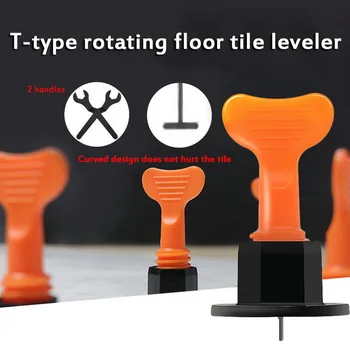 

100PCs Tile Leveling System Tool Level Wedges Alignment Spacers For Leveler Locator Spacers Plier Flooring Wall Tile Carrelage