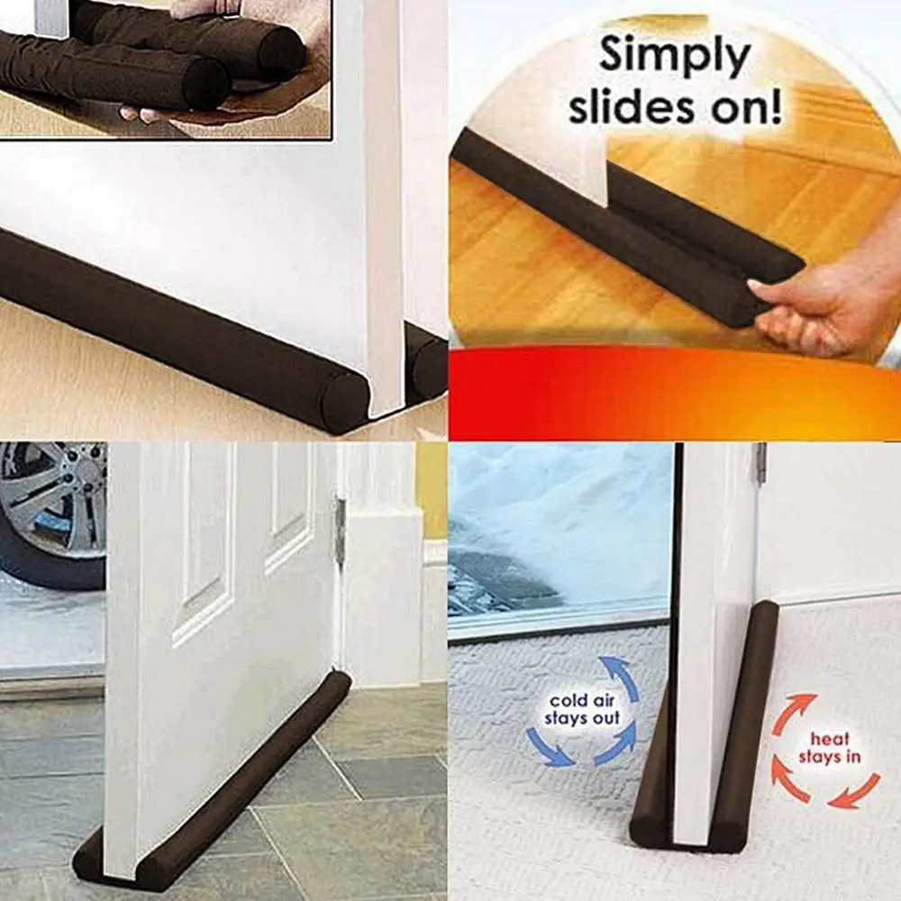 Drop shipping 1Pcs New Hot 2020 Double Door Stopper Guard Decoration Energy Saving Doorstop Draft Protector | Обустройство дома