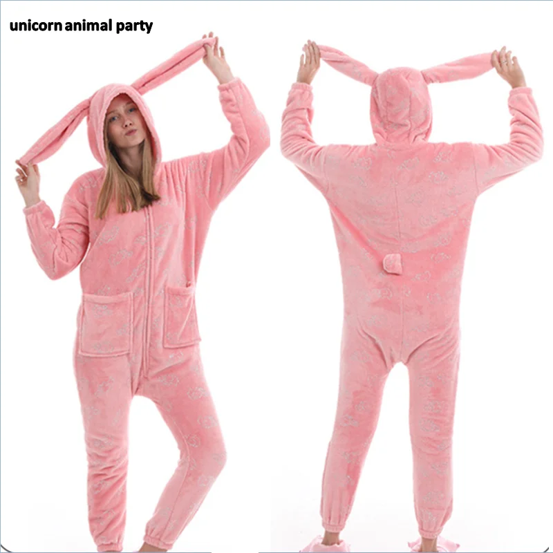 Зеленый Kigurumi домашняя одежда для женщин и мужчин; пижамы для костюмированной вечеринки; костюм акулы; Onesie Lemur; единорог; мышь; пижамы унисекс; одежда для вечеринок - Цвет: Зеленый