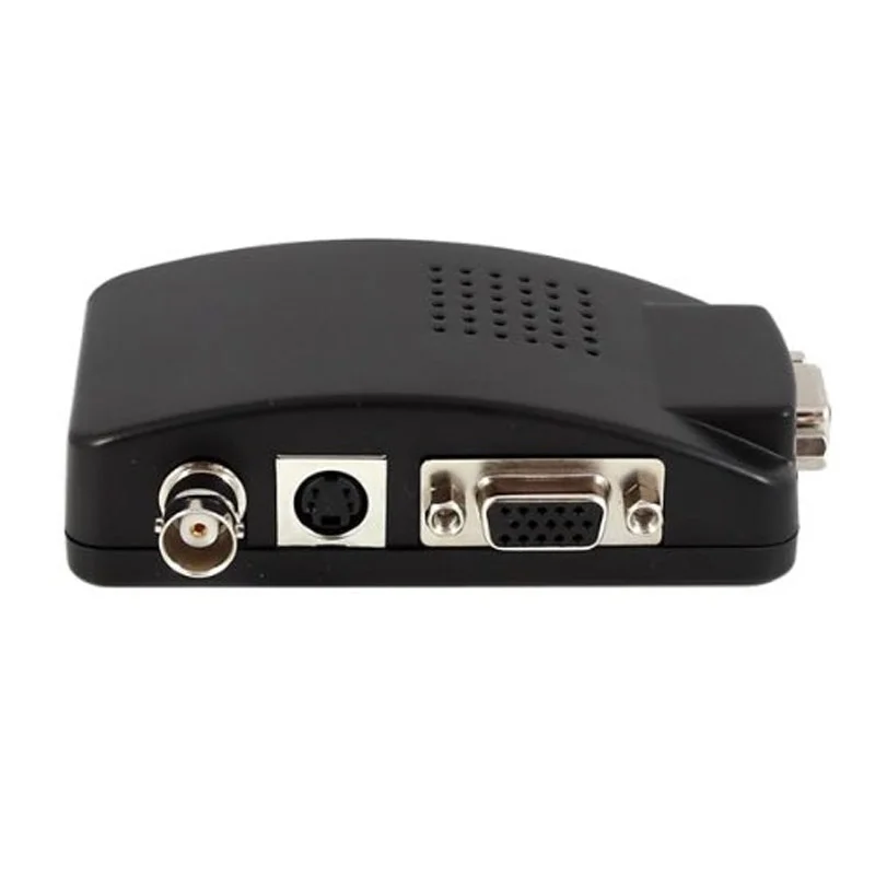 BNC ПК к ТВ конвертер, VGA адаптер, RCA, Cinch, S-Video кабель конвертер для SVHS черный