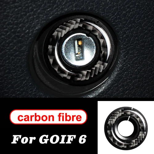 Ring of fire A Для volkswagen golf 6 gti R MK6 аксессуары LHD RHD автомобильный Стайлинг углеродное волокно рулевое колесо Шестерня двери панели внутренние наклейки - Название цвета: Ring of fire A