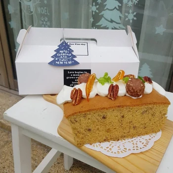 

10pcs Creative Rectangular Box Packaging Snow Swiss Roll Box Festival Party Favor Decoration Boxes Packing Cake Baking