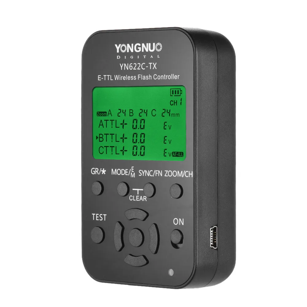 YONGNUO YN622C-KIT триггер беспроводной пульт дистанционного управления триггер для вспышки трансивер с ЖК-дисплеем для камеры Canon EOS DSLR