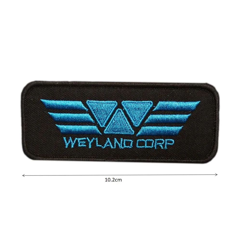 Фильм чужой-красный 161 Weyland Yutani кино, сериал, вышитая нашивка, модная одежда, персонализированная нашивка, добро пожаловать - Цвет: Антикварный цинк