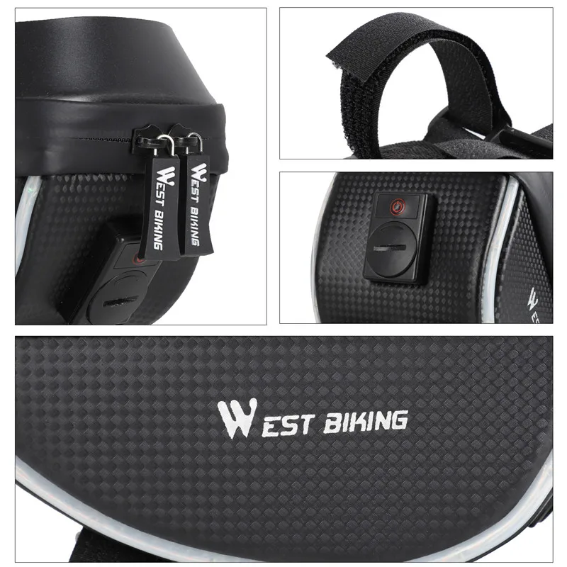 West biking велосипедная сумка руль рама сумки Предупреждение светом сенсорный экран телефон чехол для iPhone samsung gps 6 дюймов телефон сумка