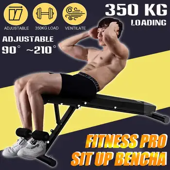 

NEW Foldable Sit Up Bench 6Gear Backrest AB Abdominal Multifunctional Dumbbell Fitness Bench Weight Training Rollers Equipment
