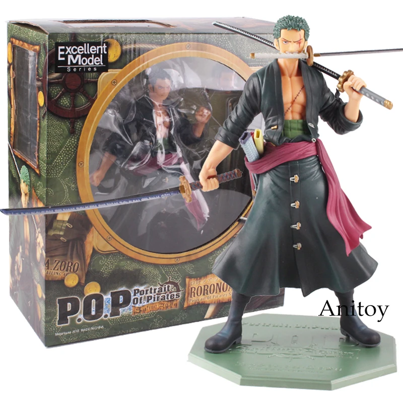 

Anime One Piece Roronoa Zoro Portait of Pirates P.O.P One Piece Action Figure PVC Collectible Model Toy 23cm