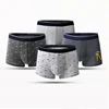 Boxer en coton hommes respirant hommes sous-vêtements doux multicolore Boxer Homme argent bord Boxershorts hommes boxeurs caleçons ► Photo 3/6