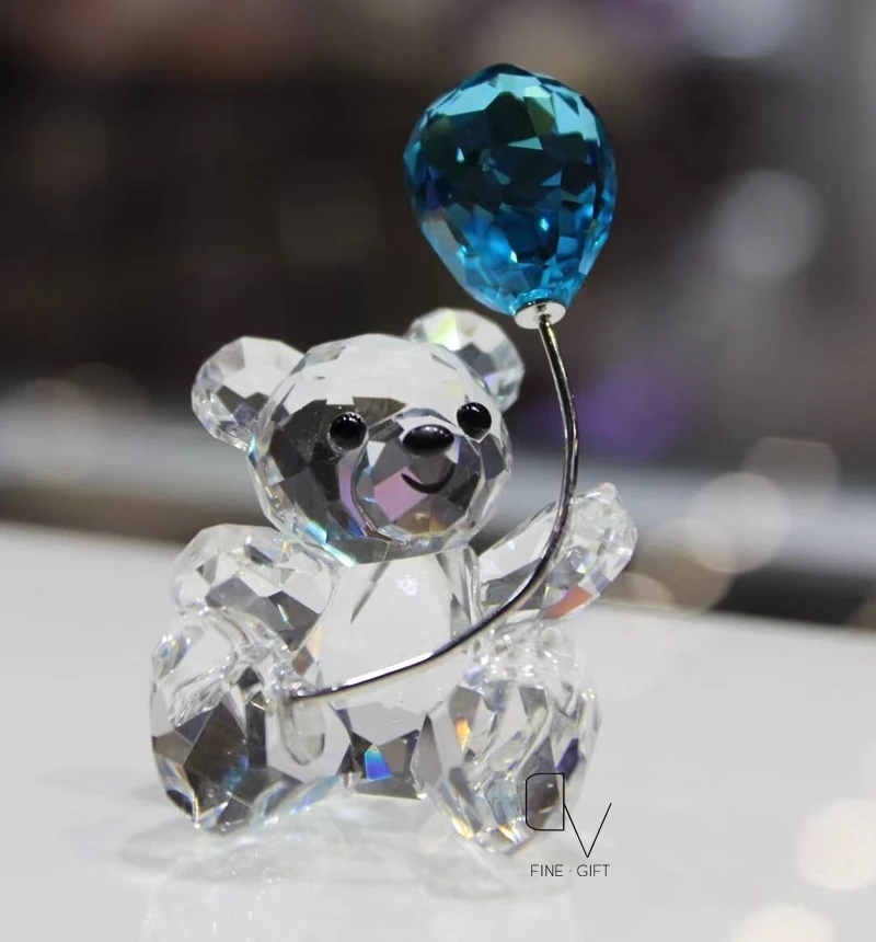 Swarovski Kris Bear Lucky Charm Crystal Figurine