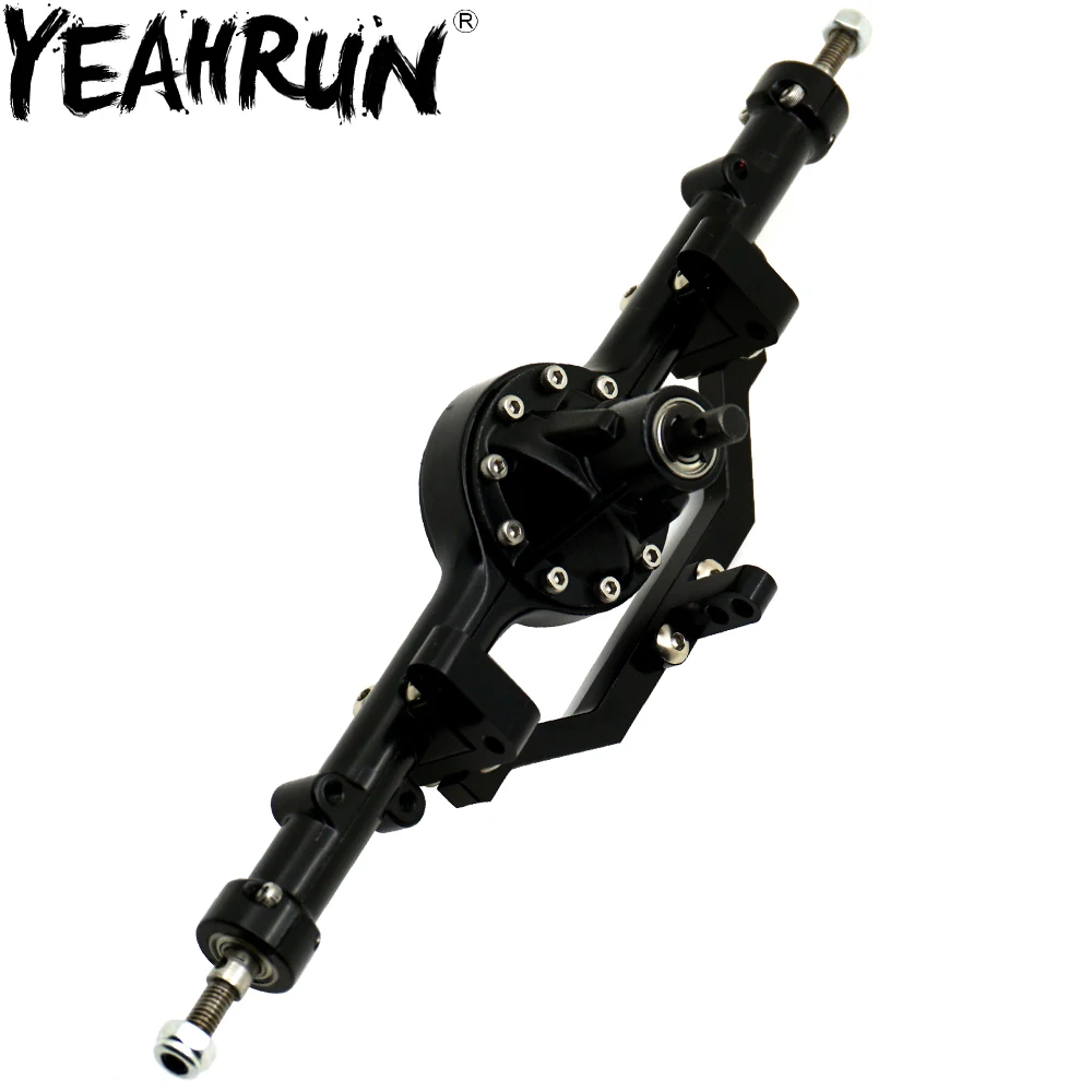 

YEAHRUN ARB Edition Aluminum Rear Axle Black For 1:10 Scale RC Rock Crawler D90 Cars