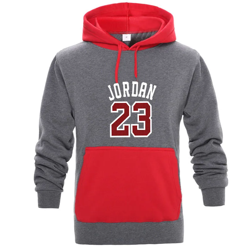 7 Брендовая мужская Толстовка контрастного цвета с длинным рукавом JORDAN 23 с капюшоном, мужская толстовка с капюшоном, спортивный костюм, пальто, повседневная спортивная одежда, толстовки - Цвет: 7
