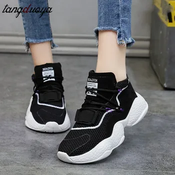 

height increasing sneakers women running shoes air cushion sneakers platform chunky shoes socks women sport shoes 2020