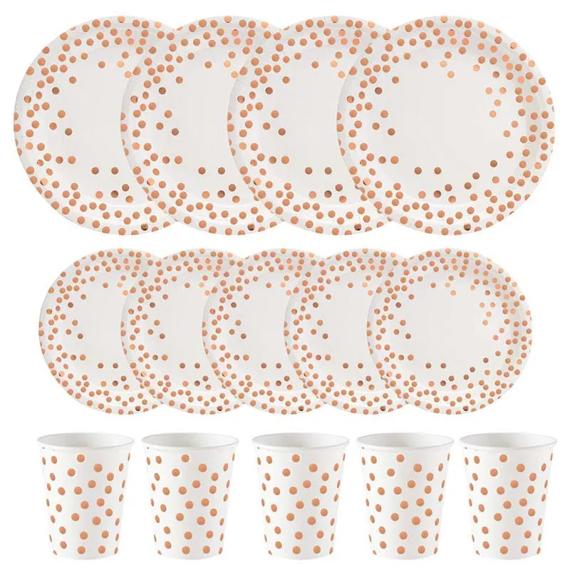 Plate paper cup paper cup set (10)