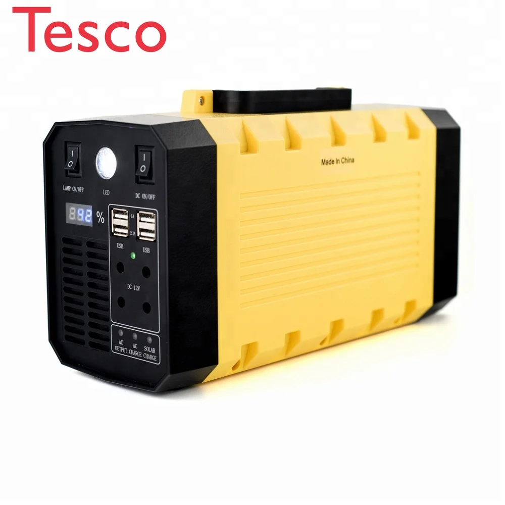 

Generator Portable Power UPS 288Wh 500W for Home Camping CPAP Emergency Battery Backup Charged Solar Panel/Wall Outlet/Car,black