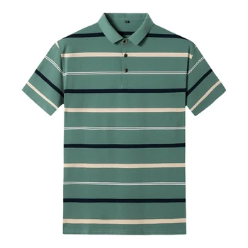 

Plus size 8xl 6xl 5xl 4xl Style Striped 2019 Brand Fashion Polo Shirts Short Sleeve Men Summer Cotton Breathable Tops Tee