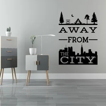 

New Design Leave the city Wall Sticker Pvc Removable For Baby's Rooms Vinyl Art Decal