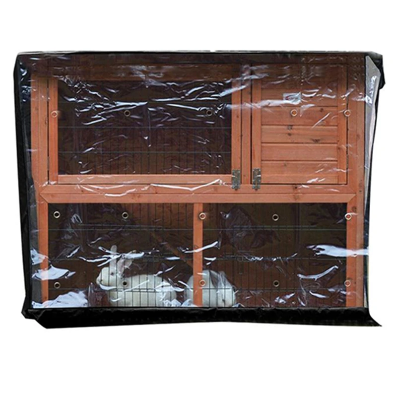 

Oxford Cloth Hutch Covers 4FT Double Layer Rabbit Cage Dust Cover Waterproof for BB-48-DDU BB-48-DD BB-48-DDL-T 122X50X105