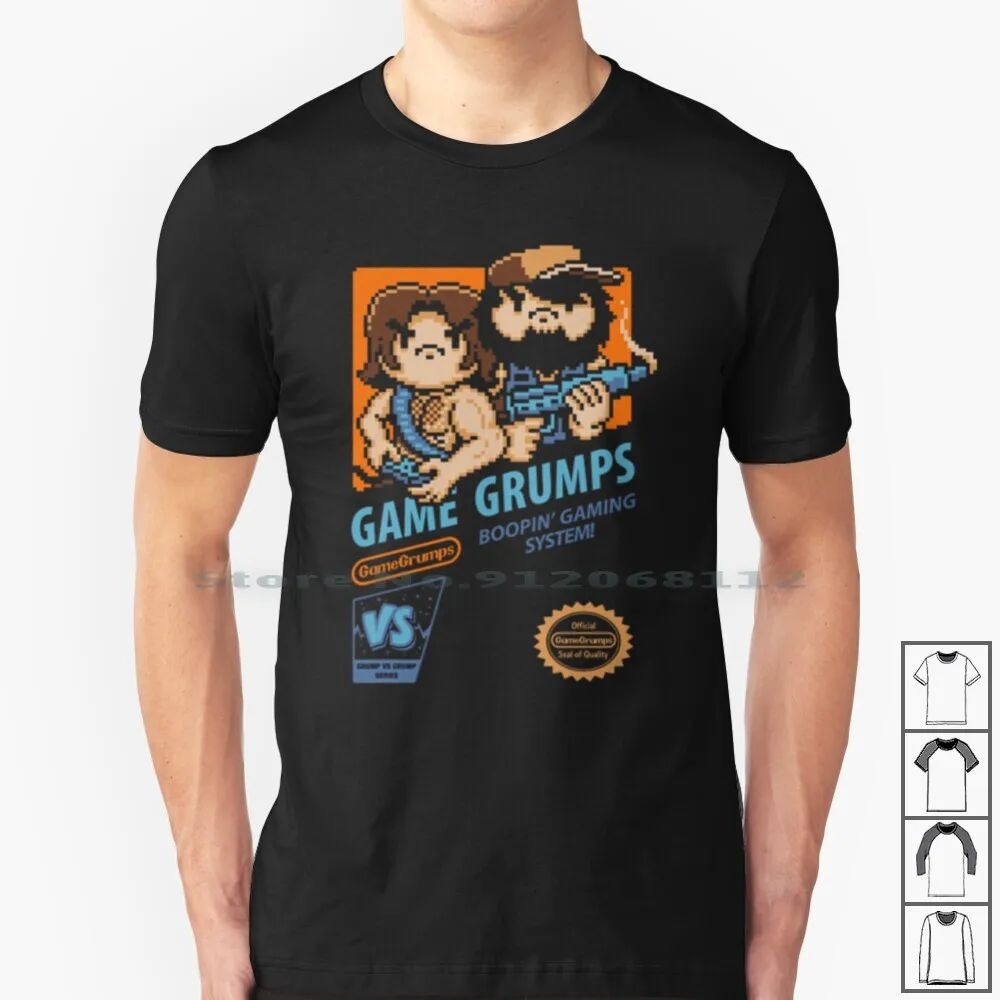 Game Grumps Nes Cover T Shirt 100% Cotton Game Grumps Arin Egoraptor Jontron  Danny Brian Rubberross Youtube Lets Play