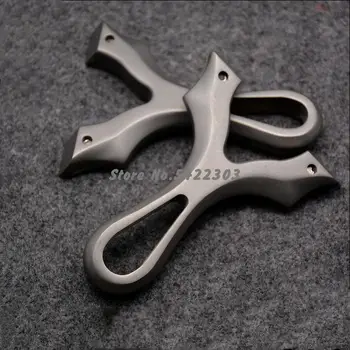 

2020Tc21 Titanium Alloy Slingshot Powerful Catapult Shooting Slingshot Outdoor Hunting Slingshot Flat Rubber Band Slingshot