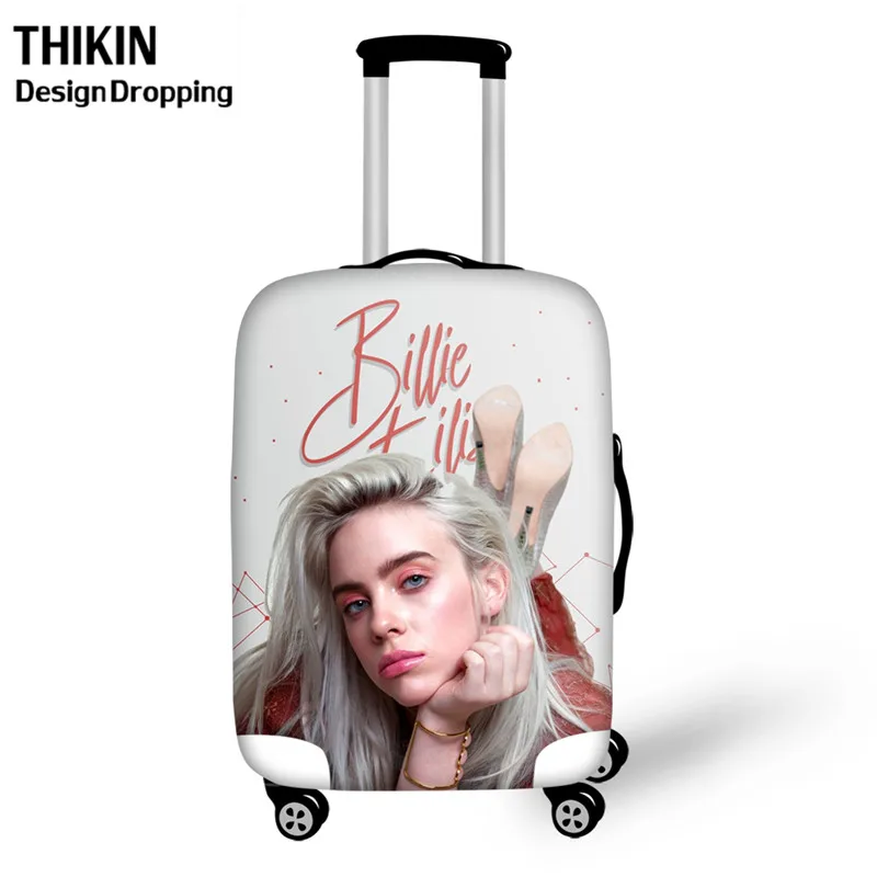 THIKIN хип-хоп Billie Eilish принт женский багаж для путешествий Чехол модный певец Рэппер протектор Защитные чехлы для чемоданов