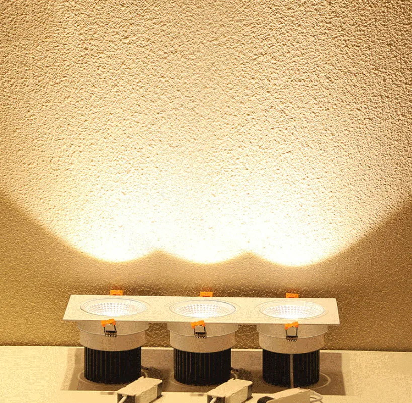 厂家直供三头方形射灯cob嵌入式led天花灯格栅灯斗豆胆灯可调角度---阿里巴巴-1688_02_03