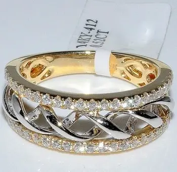 

Bijoux Femme Anillos Ring 14K Gold Jewelry 2 Carat Ladies Diamond Ring Anillos Bague Ladies Bizuteria Bague Jewelry Jewelry