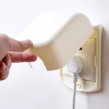 Защита с одной вилкой, для детей, анти-Электрический шок, однотонное детское электрооборудование, легкое, безопасное, портативное, крышка переключателя