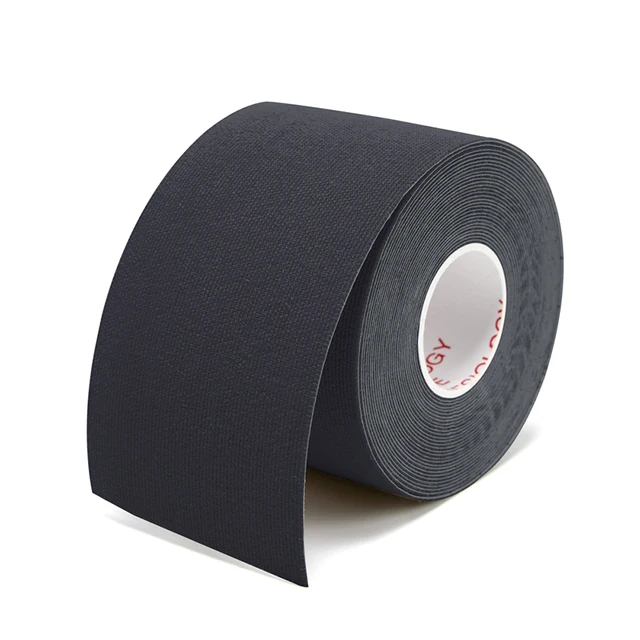 5 Size Kinesiology Tape Muscle Bandage Sports Cotton Elastic Adhesive Strain Injury Tape Knee Muscle Pain Relief Stickers Black