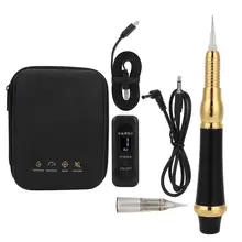 Новейшая профессиональная машинка для татуажа полуперманентный Макияж Боди искусство бровей подводка для глаз губ микроблейдинг ручка поставка США вилка 100-240 В