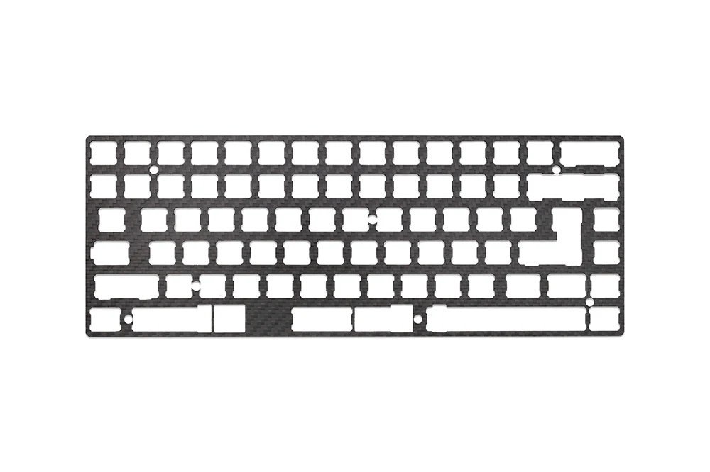 탄소 섬유 플레이트 1.5mm 두께 지원 xd60 xd64 3.0 v3.0 gh60 지원 분할 스페이스바 3u 스페이스바 bm40 xd75 xd84