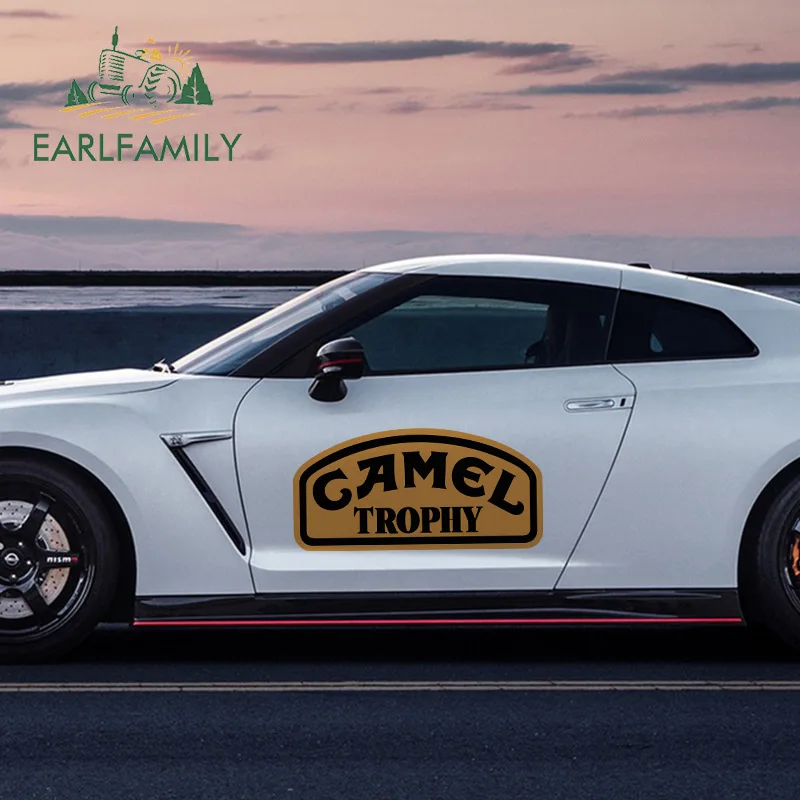 EARLFAMILY 43 см x 22 2 Индивидуальные наклейки для кузова автомобиля Кубок с верблюдом