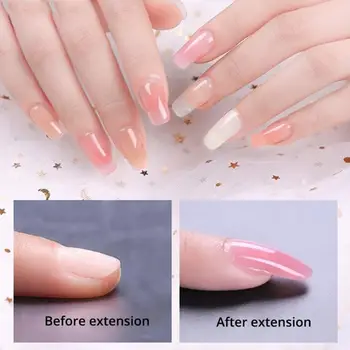

8pcs Set Kit Nail Extend Builder UV Manicure Mini 15ml LED Hard Thick Led Cleaning Gel Solution Lamp With W7J8