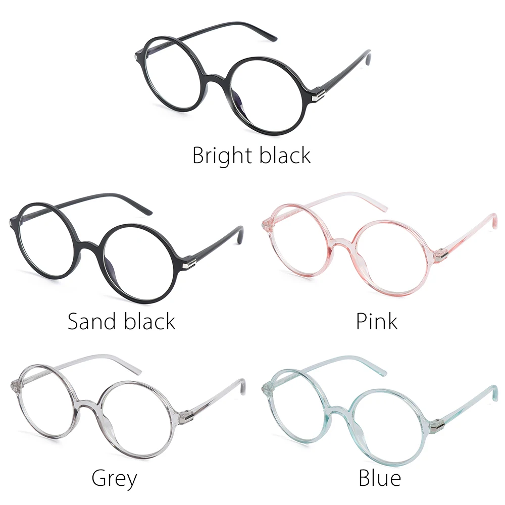 Anti Blue Light Glasses Round Optics Glasses Ultra Light Men Women Anti Rays Radiation Blocking Computer Vision Care Spectacle blue light lenses