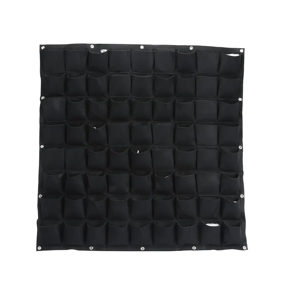 72pocket blank 100cm 9/72/81 карманы посадки сумки вертикальный Подвесной Настенный роста растений мешок по поставке товаров для дома украшение двора, сада инструменты - Цвет: 72pocket blank 100cm