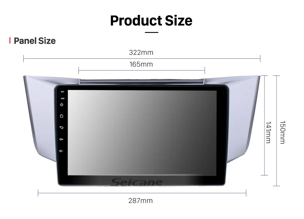 Seicane Автомобильный gps 10," плеер 2Din Android8.1 Navi для Lexus RX300 RX330 RX350 2003-2010 головное устройство Поддержка TPMS DAB+ Зеркальное соединение