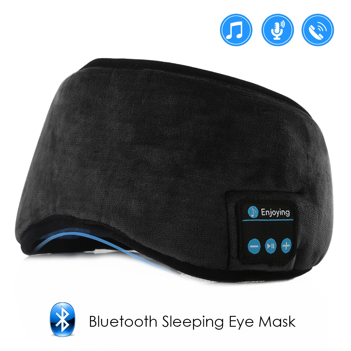 Wireless Handfree Stereo Eye Mask Headphones Earphone Sleep Music