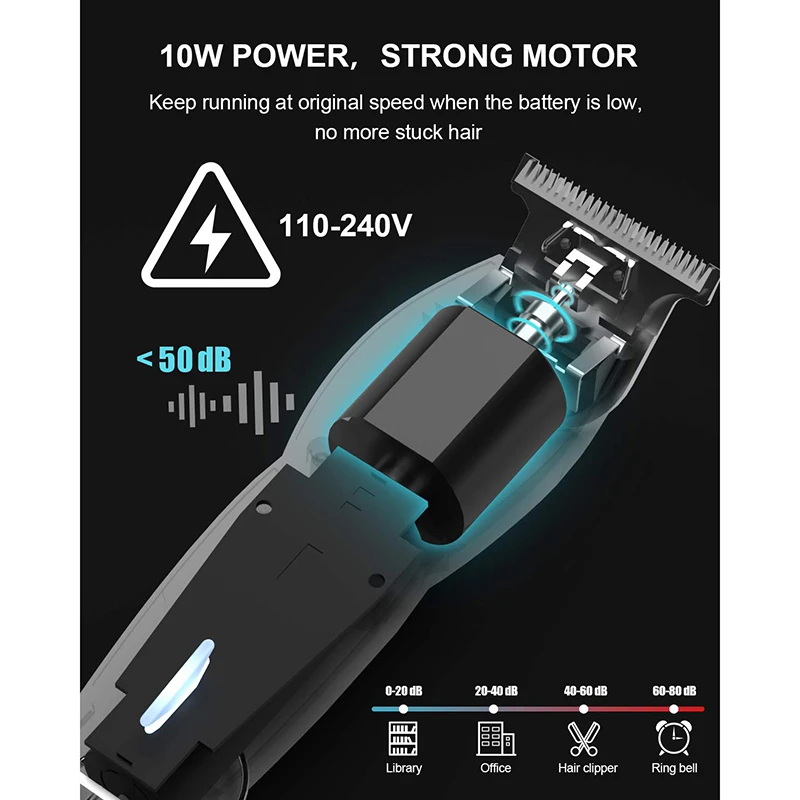 ENCHEN Hair Clippers with T Blade Close Cutting Haircut Kit Cordless Rechargeable Electric Trimmer for Men Kids Home Travel