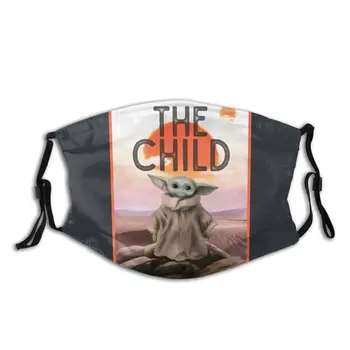 

The Child Non-Disposable Face Mask Pattern Star Wars Baby Yoda Dust Mask Protection Mask Respirator Mouth Muffle