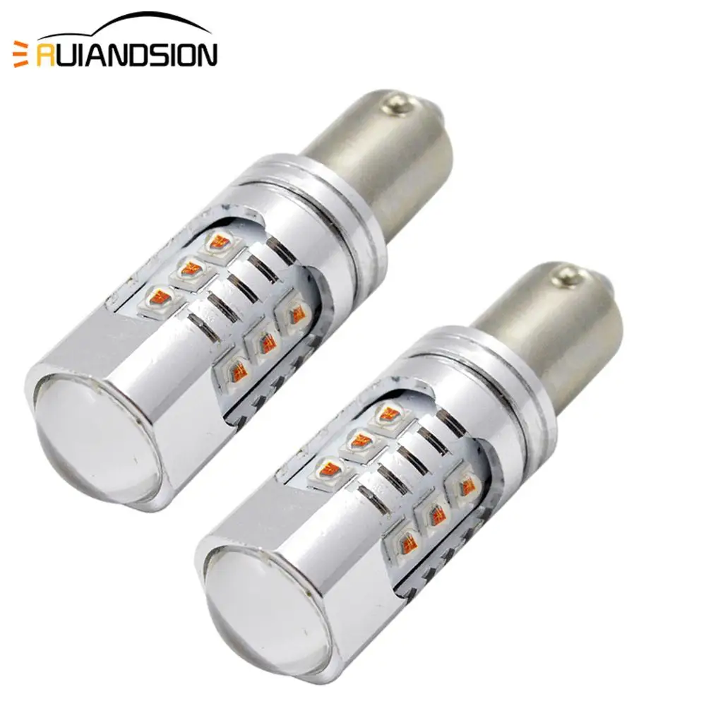 

Pair 12-24V 80W BA9S T4W BAX9S H6W H21W BAY9S Canbus LED Bulbs Super Bright 800 Lm for Back Up Reversing Lights Yellow LED White