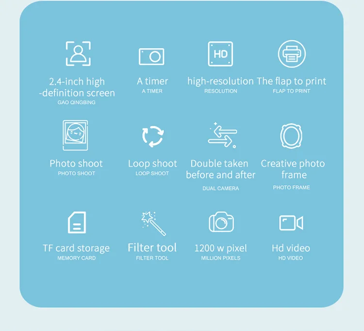 Kids Instant Camera For Children Kid Print Camera Hd 10p Rotatable Lens Digital Photo Camera Toy Christmas Gift For Girl Boy Toy Cameras Aliexpress