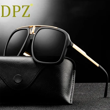 

2020 DPZ New fashion retro trend men's sunglasses big frame metal couple frog mirror woman pilot sunglasses oculos de sol