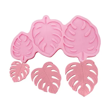 

1PCS Banana Leaf Shaped Fondant Tools Gummy Silicone Molds Cake Decorating Mould Gumpaste Craft Dessert Pink Baking Pan