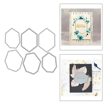 

2020 Oval New Metal Cutting Dies Rectangle Figure Scrapbooking Lace For 3D Paper Making Embossing Frame Stencil Card Craft Stamp