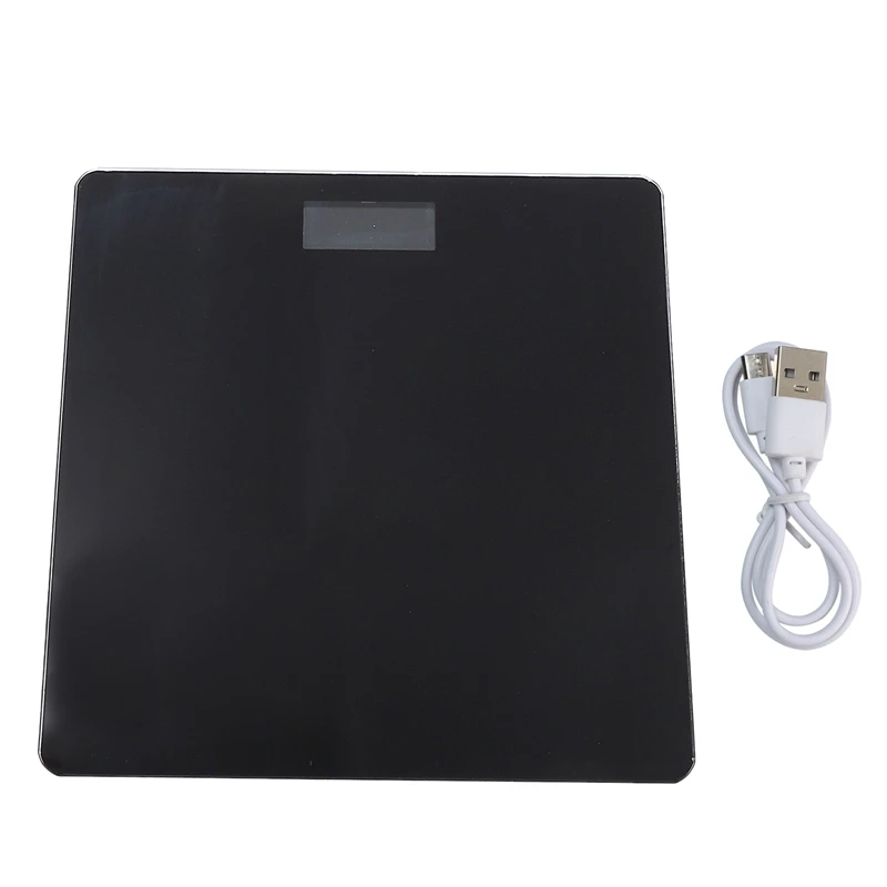 AFBC Floor Scales Body Fat Scale Glass Electronic Smart Scales USB Charging LCD Display Digital