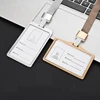 Fashion Card Cover Women Aluminum Alloy Work Name Card Holders Business Work Card ID Badge Lanyard Holder Metal Bags Case ► Photo 2/6